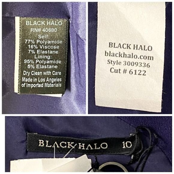 NWT Black Halo Dress Marcelle Sleeveless Stretch Crepe Sheath Dress, Size 10 - Picture 12 of 14